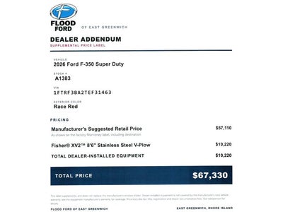 2026 Ford Super Duty F-350 SRW XL