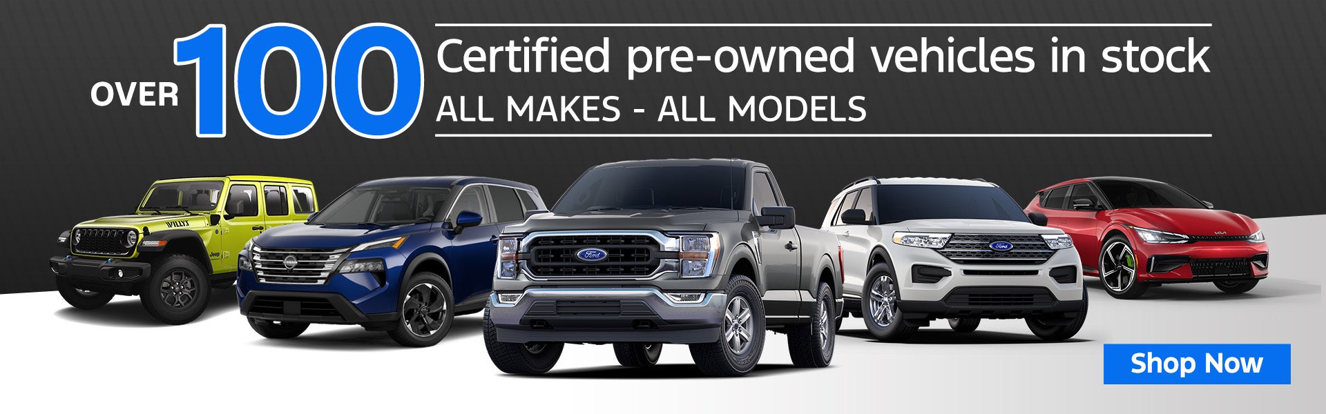 over 90 certified pre-owned vehicles in stock